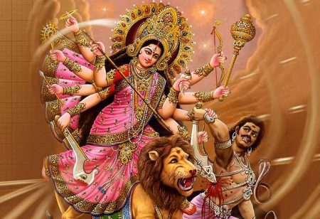Image result for Story behind the festival Vijayadasami related to Goddess Durga
